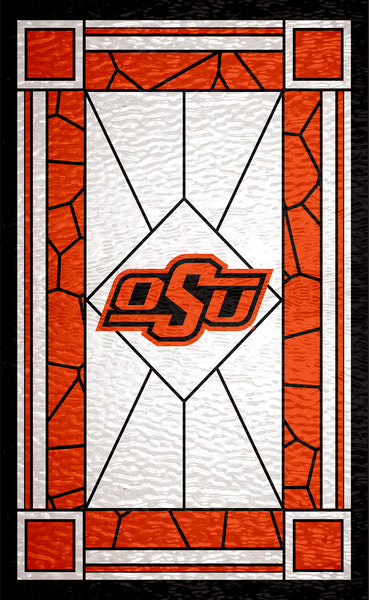 Wholesale C1017-Stained Glass 11x19 / C1017-Oklahoma State