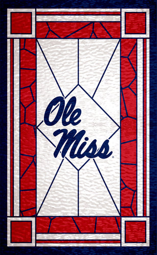 Wholesale C1017-Stained Glass 11x19 / C1017-Ole Miss