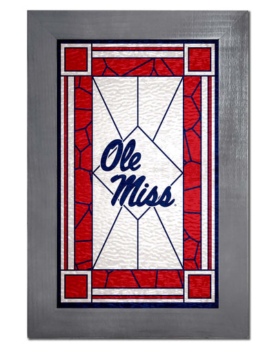 Wholesale C1017F-Stained Glass with Frame / C1017-Ole Miss