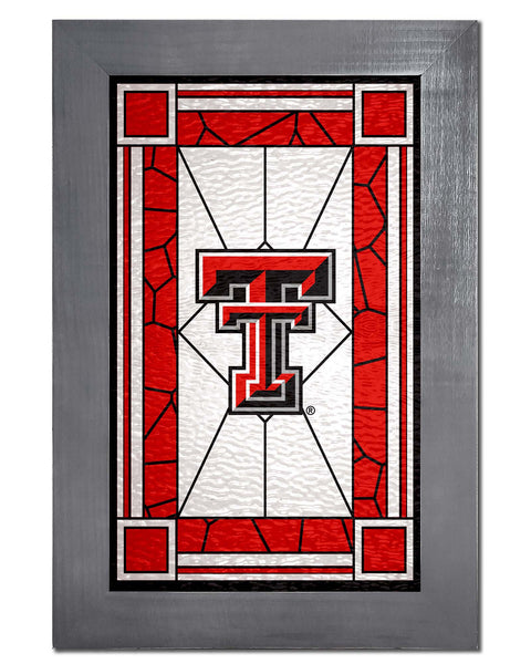 Wholesale C1017F-Stained Glass with Frame / C1017-Texas Tech