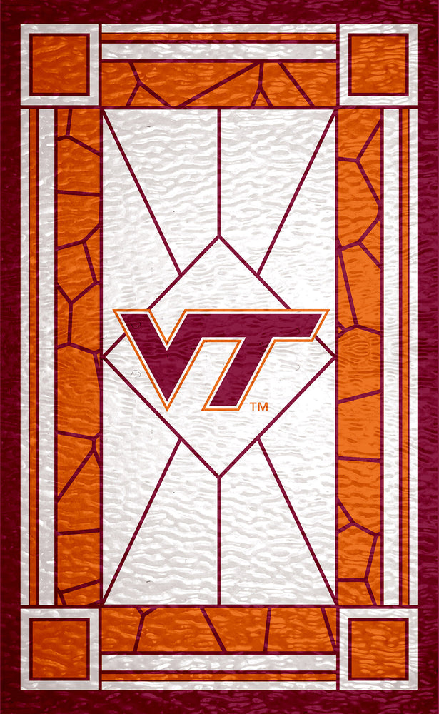 Wholesale C1017-Stained Glass 11x19 / C1017-Virginia Tech