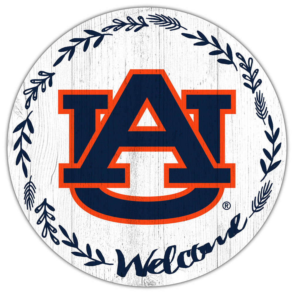 Wholesale C1019-Welcome 12 in Circle / C1019-Auburn