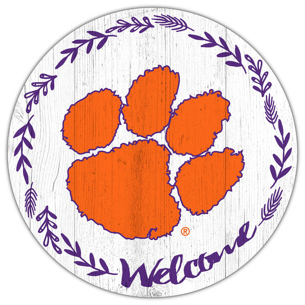 Wholesale C1019-Welcome 12 in Circle / C1019-Clemson