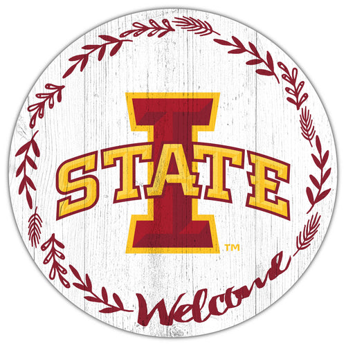 Wholesale C1019-Welcome 12 in Circle / C1019-Iowa State