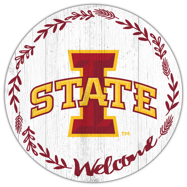 Wholesale C1019-Welcome 12 in Circle / C1019-Iowa State