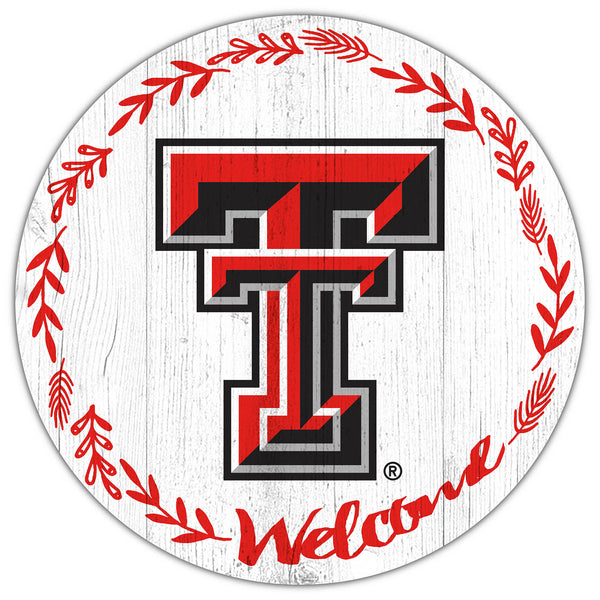 Wholesale C1019-Welcome 12 in Circle / C1019-Texas Tech