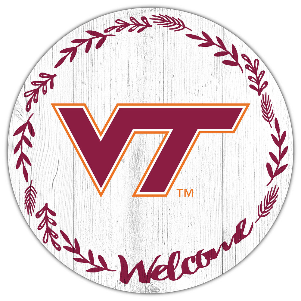 Wholesale C1019-Welcome 12 in Circle / C1019-Virginia Tech