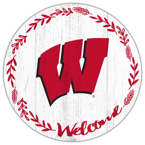 Wholesale C1019-Welcome 12 in Circle / C1019-Wisconsin