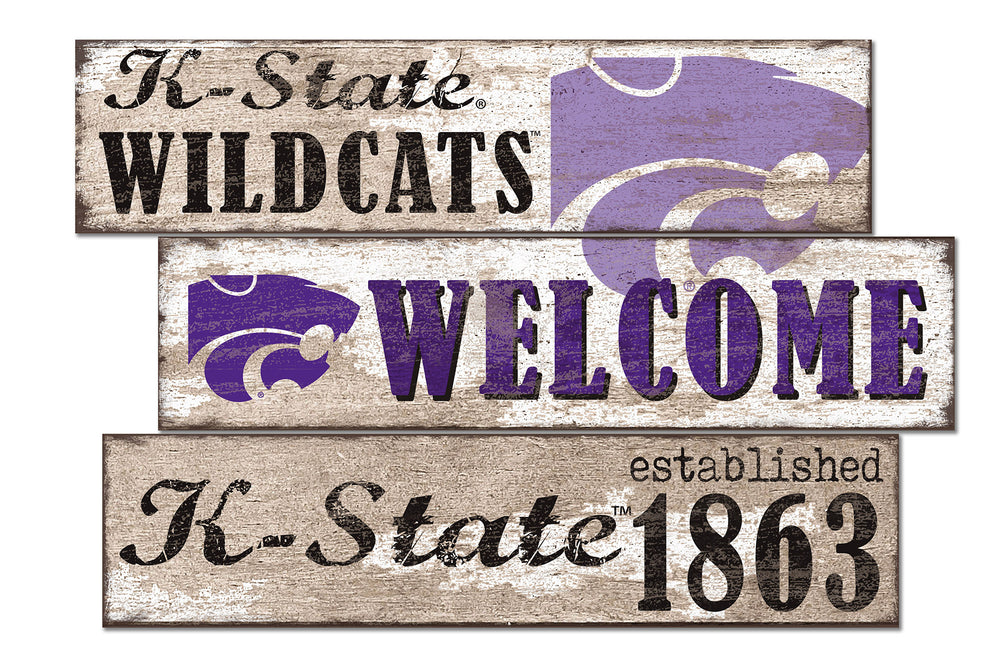 Wholesale C1027-Welcome 3 Plank / C1027-Kansas State