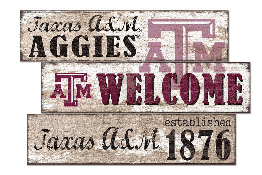 Wholesale C1027-Welcome 3 Plank / C1027-Texas A&M