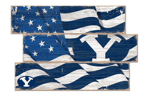 Wholesale C1028-Flag 3 Plank (Todd's Resize) / C1028-BYU