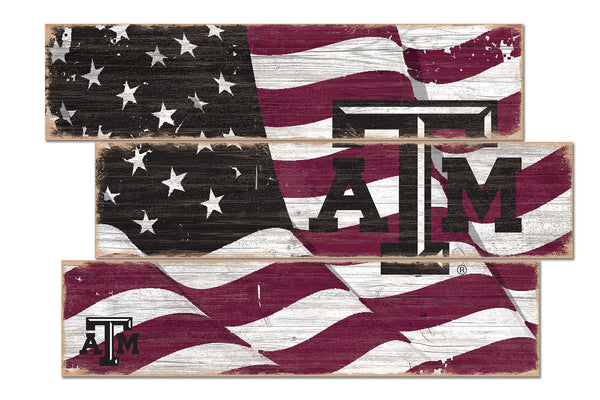 Wholesale C1028-Flag 3 Plank (Todd's Resize) / C1028-Texas A&M