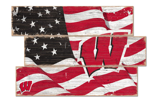 Wholesale C1028-Flag 3 Plank (Todd's Resize) / C1028-Wisconsin