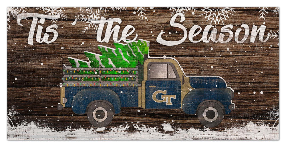 Wholesale C1032-Tis The Season Truck 6x12 / C1032-Georgia Tech