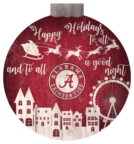 Wholesale C1033-Santa Village 12in Wall Art / C1033-Alabama