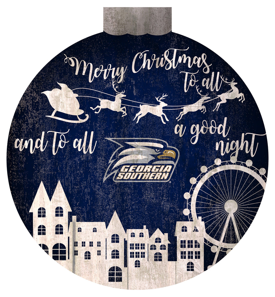 Wholesale NHL / H1033-Santa Village 12 in Wall Art / C1033-Georgia Southern
