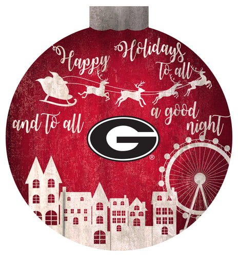 Wholesale C1033-Santa Village 12in Wall Art / C1033-Georgia