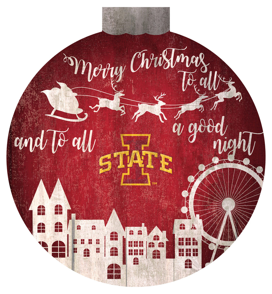 Wholesale NHL / H1033-Santa Village 12 in Wall Art / C1033-Iowa State