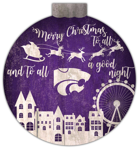 Wholesale C1033-Santa Village 12in Wall Art / C1033-Kansas State