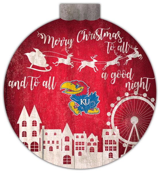 Wholesale C1033-Santa Village 12in Wall Art / C1033-Kansas