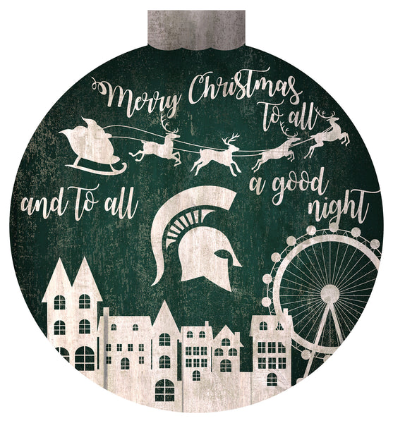 Wholesale NHL / H1033-Santa Village 12 in Wall Art / C1033-Michigan State