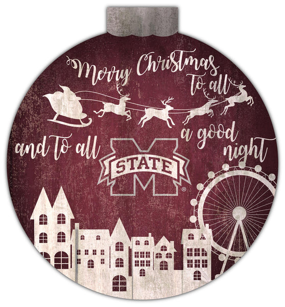 Wholesale C1033-Santa Village 12in Wall Art / C1033-Mississippi State