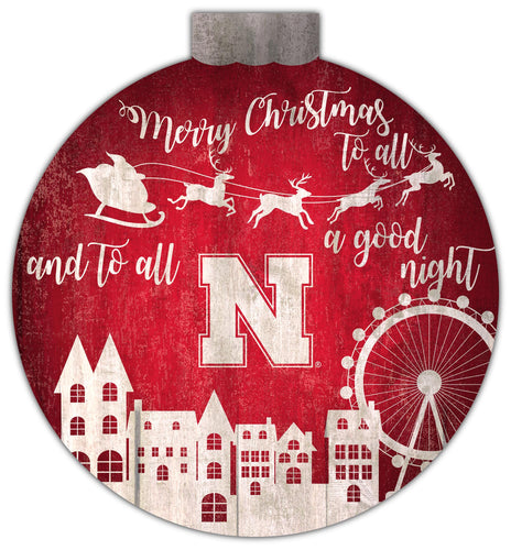 Wholesale C1033-Santa Village 12in Wall Art / C1033-Nebraska