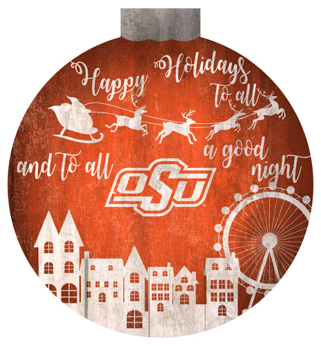 Wholesale C1033-Santa Village 12in Wall Art / C1033-Oklahoma State