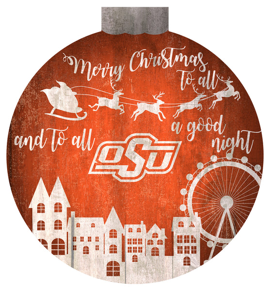 Wholesale NHL / H1033-Santa Village 12 in Wall Art / C1033-Oklahoma State