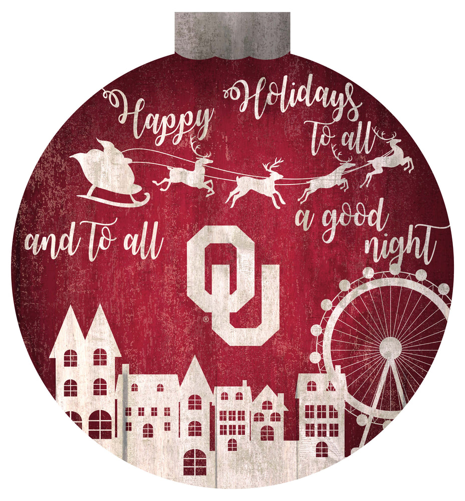 Wholesale C1033-Santa Village 12in Wall Art / C1033-Oklahoma