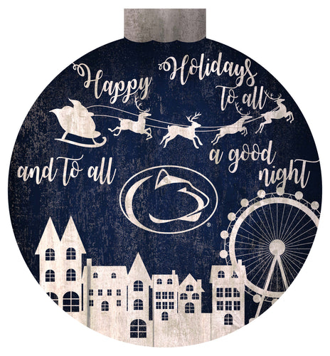 Wholesale C1033-Santa Village 12in Wall Art / C1033-Penn State