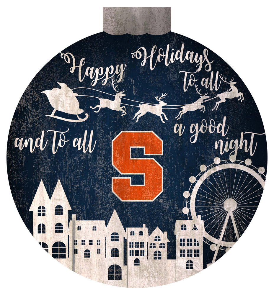 Wholesale C1033-Santa Village 12in Wall Art / C1033-Syracuse
