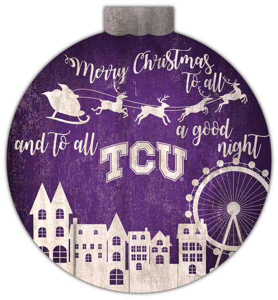 Wholesale C1033-Santa Village 12in Wall Art / C1033-TCU