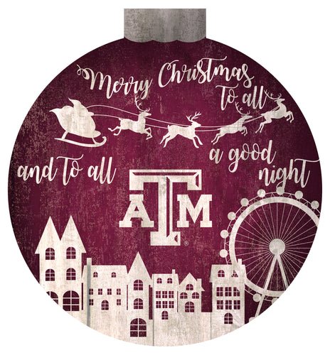 Wholesale NHL / H1033-Santa Village 12 in Wall Art / C1033-Texas A&M