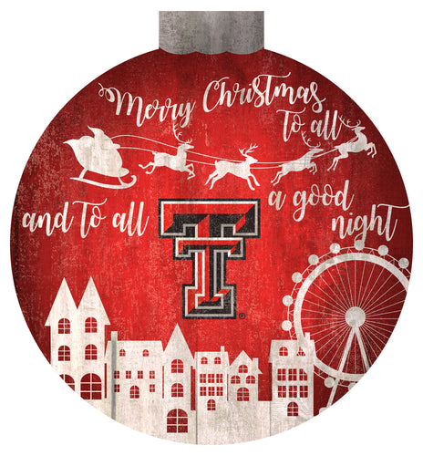 Wholesale NHL / H1033-Santa Village 12 in Wall Art / C1033-Texas Tech