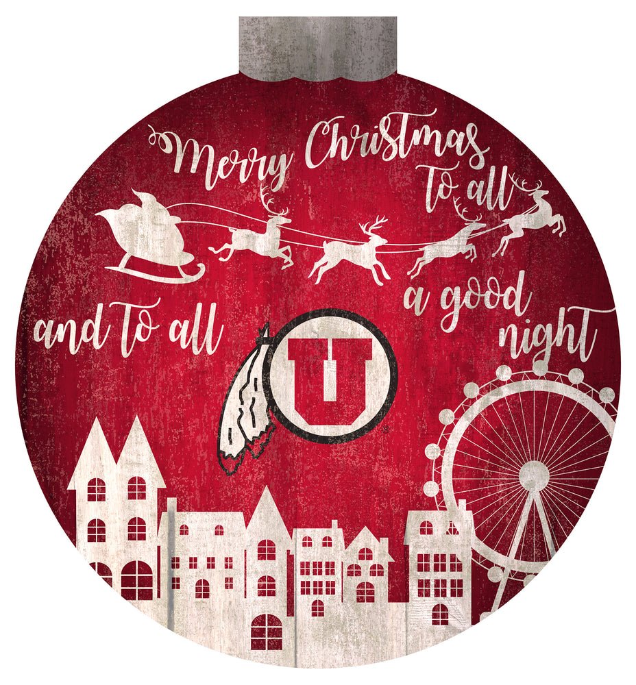 Wholesale NHL / H1033-Santa Village 12 in Wall Art / C1033-Utah