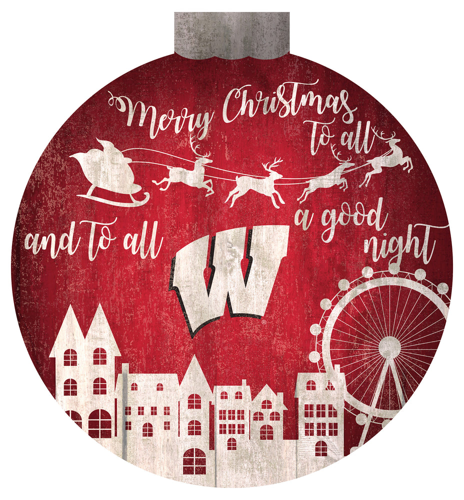 Wholesale NHL / H1033-Santa Village 12 in Wall Art / C1033-Wisconsin