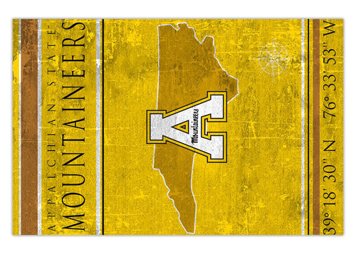 Wholesale C1038-Coordinates 17x26 (Todd's Resize) / C1038-Appalachian State