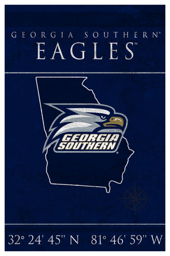 Wholesale C1038-Coordinates 17x26 / C1038-Georgia Southern