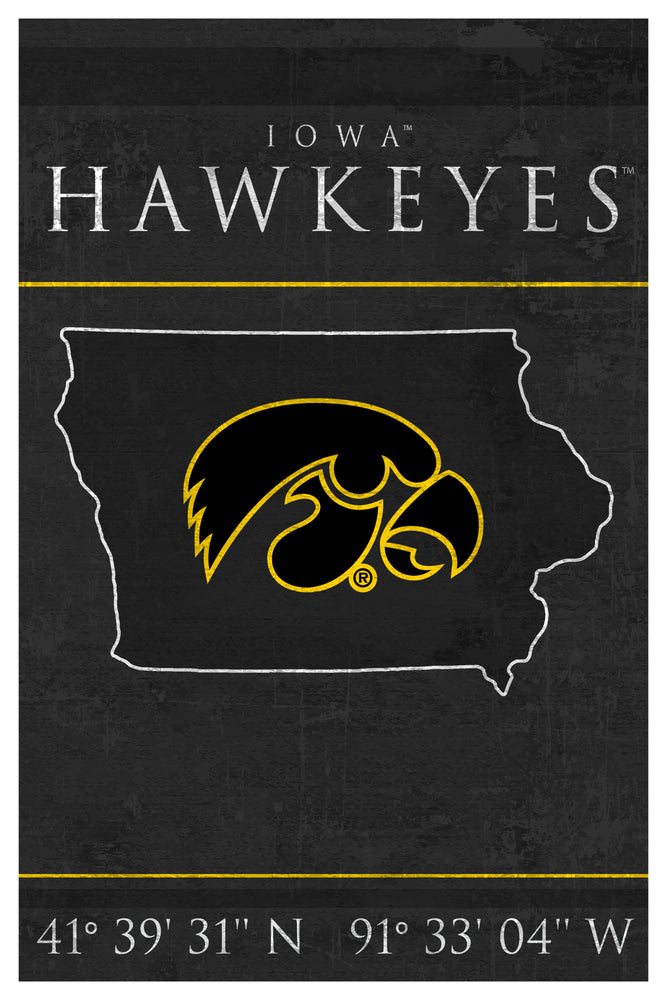 Wholesale C1038-Coordinates 17x26 / C1038-Iowa