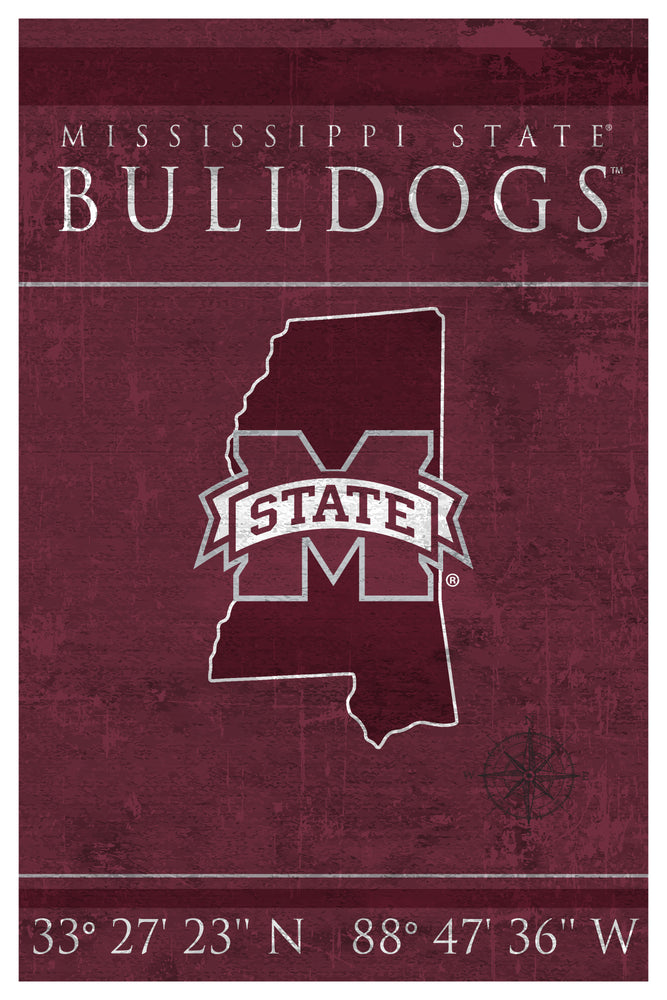 Wholesale C1038-Coordinates 17x26 / C1038-Mississippi State