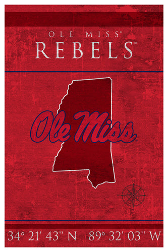 Wholesale C1038-Coordinates 17x26 / C1038-Ole Miss