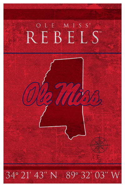 Wholesale C1038-Coordinates 17x26 / C1038-Ole Miss