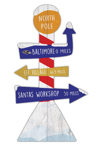 Wholesale NFL2085-Directional North Pole (Classic Impressions) / C2085-Baltimore Ravens