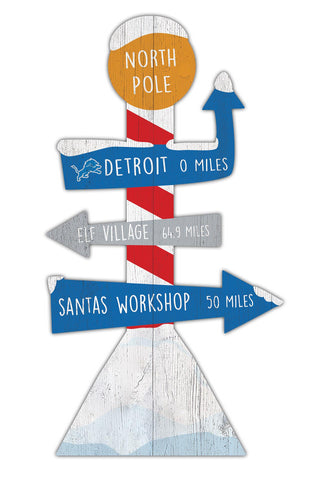 Wholesale NFL2085-Directional North Pole (Classic Impressions) / C2085-Detroit Lions