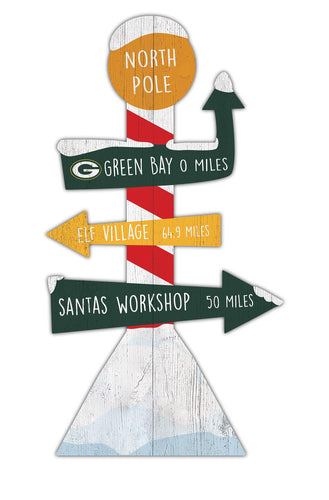 Wholesale NFL2085-Directional North Pole (Classic Impressions) / C2085-Green Bay Packers