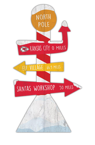 Wholesale NFL2085-Directional North Pole (Classic Impressions) / C2085-Kansas City Chiefs