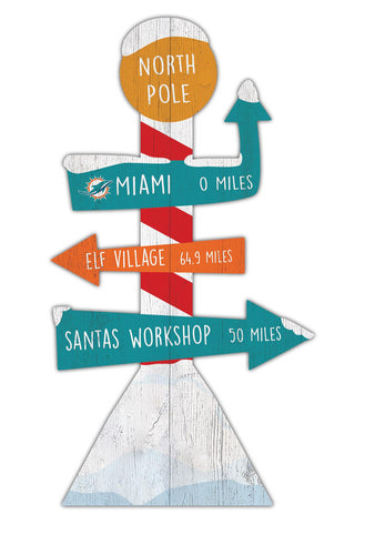 Wholesale NFL2085-Directional North Pole (Classic Impressions) / C2085-Miami Dolphins
