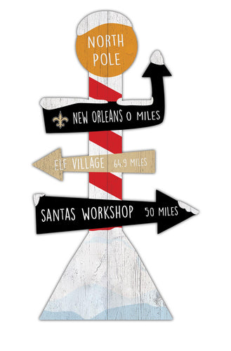 Wholesale NFL2085-Directional North Pole (Classic Impressions) / C2085-New Orleans Saints