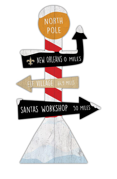 Wholesale NFL2085-Directional North Pole (Classic Impressions) / C2085-New Orleans Saints